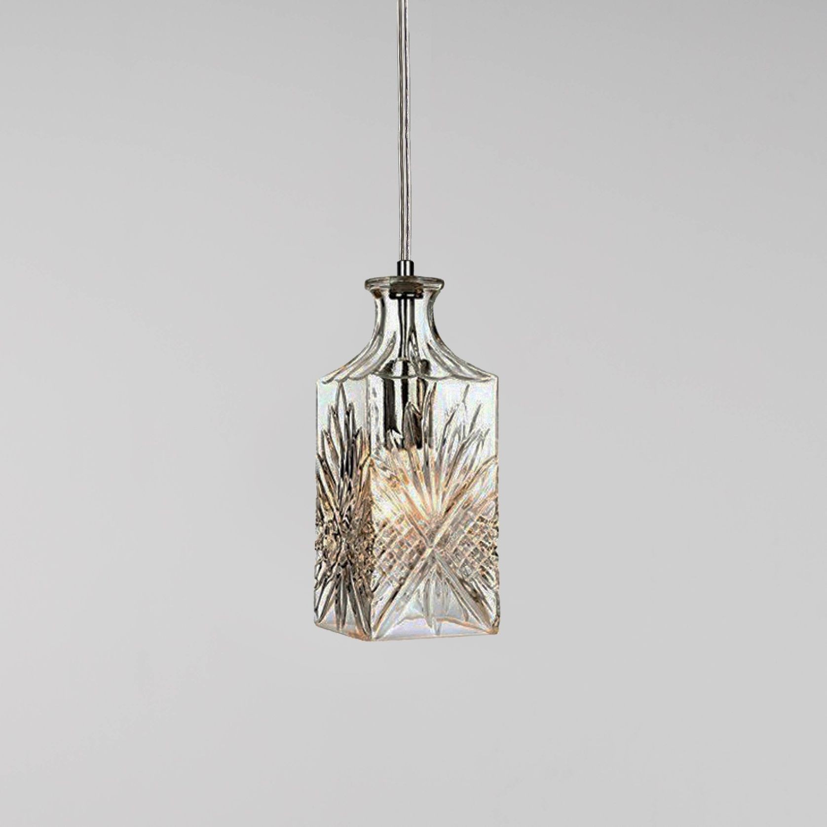 Wine Decanter Glass Pendant Light - Whisky gallery detail image