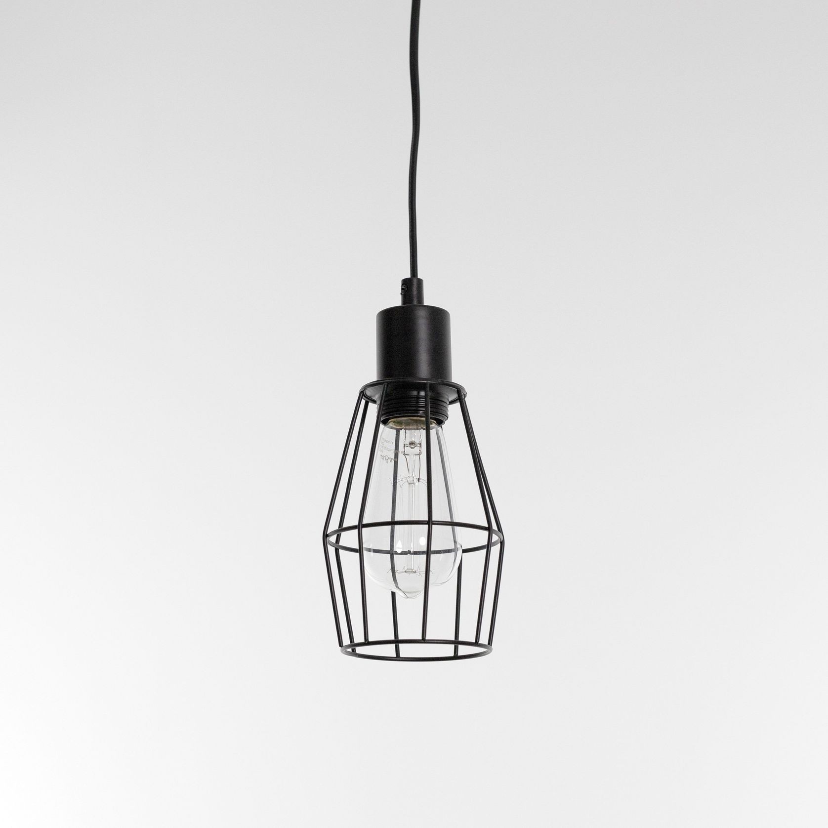 Industrial Cage Light - Black gallery detail image