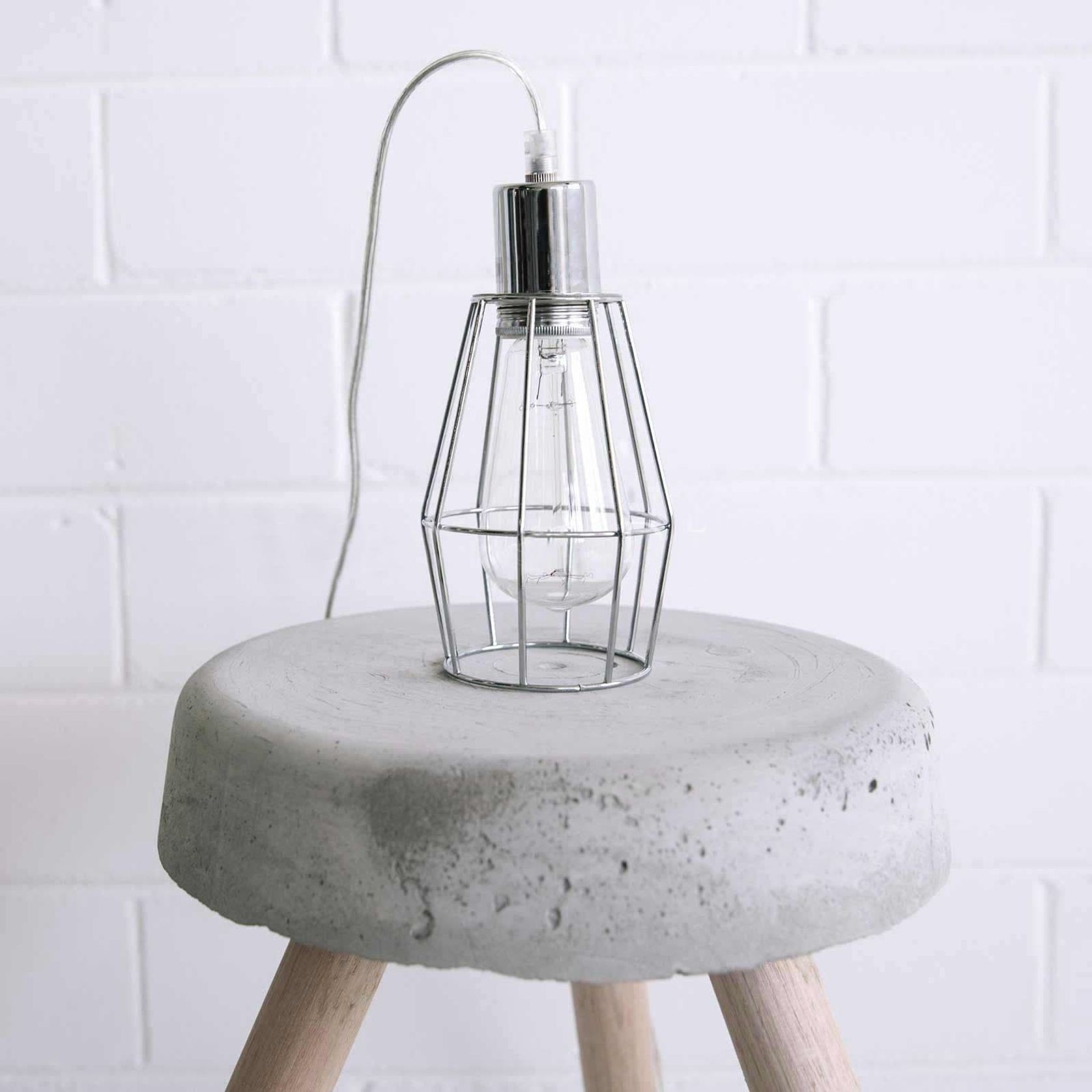 Industrial Cage Light - Chrome gallery detail image