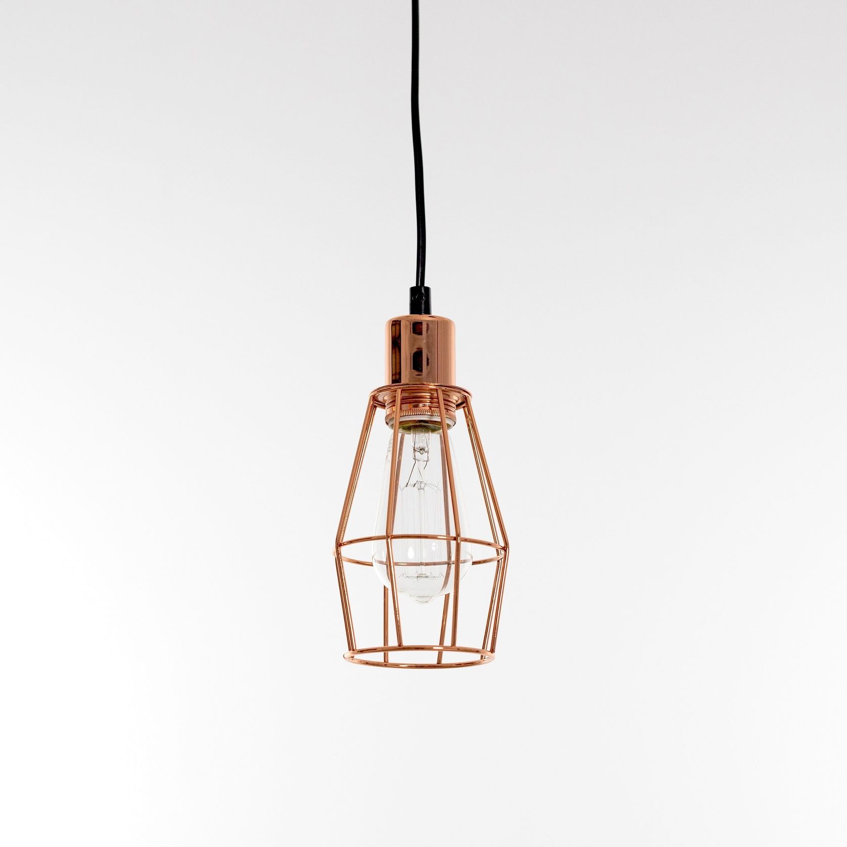 Industrial Cage Light - Copper gallery detail image