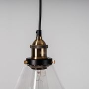 Sophie Glass Pendant Light - Brass gallery detail image