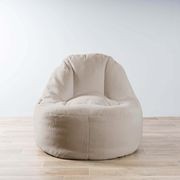 Plush Lounger Bean Bag Chair - Champagne Latte gallery detail image