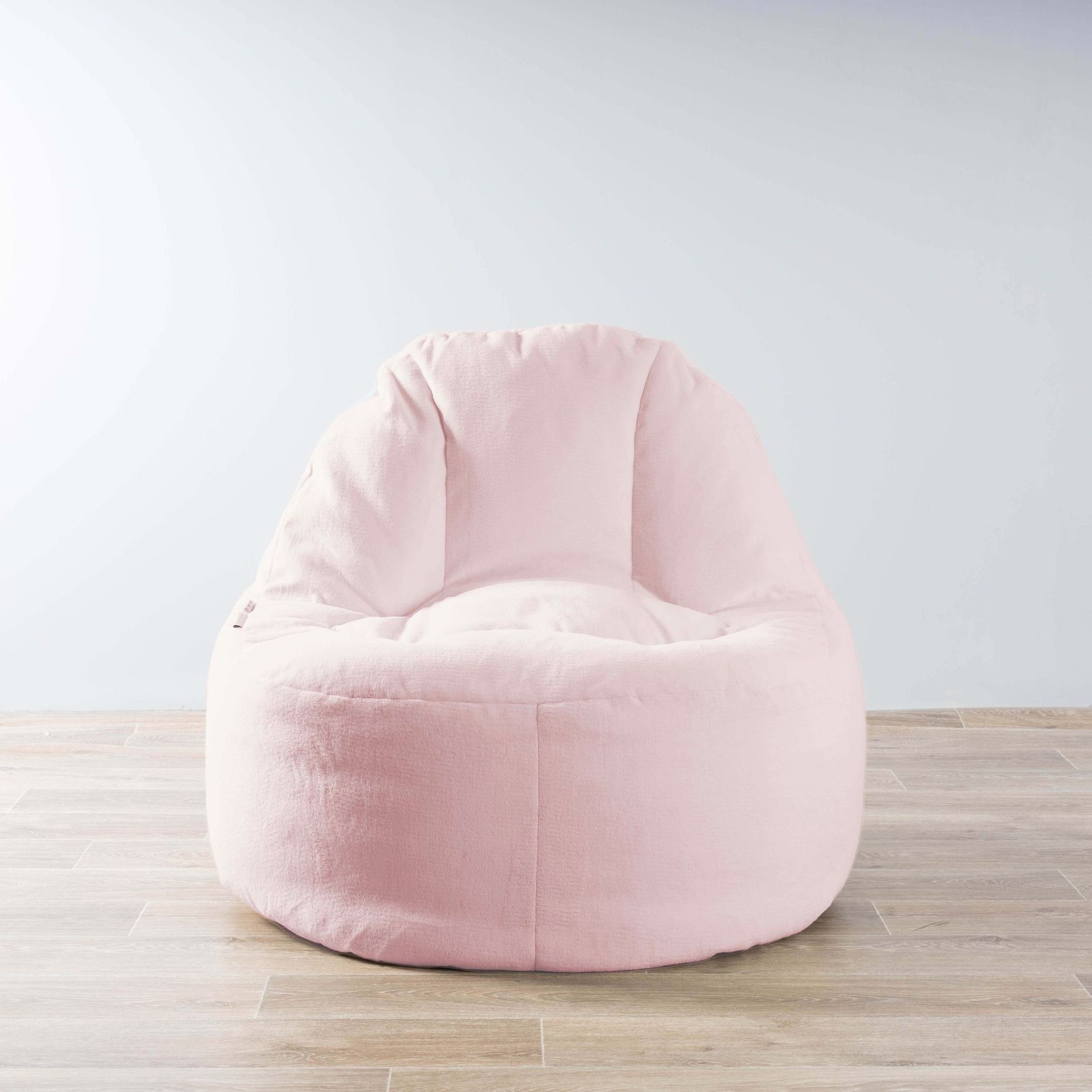 Plush Fur Lounger Bean Bag Chair - Soft Pink gallery detail image