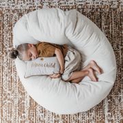 Plush Fur Lounger Bean Bag Chair - Cream gallery detail image