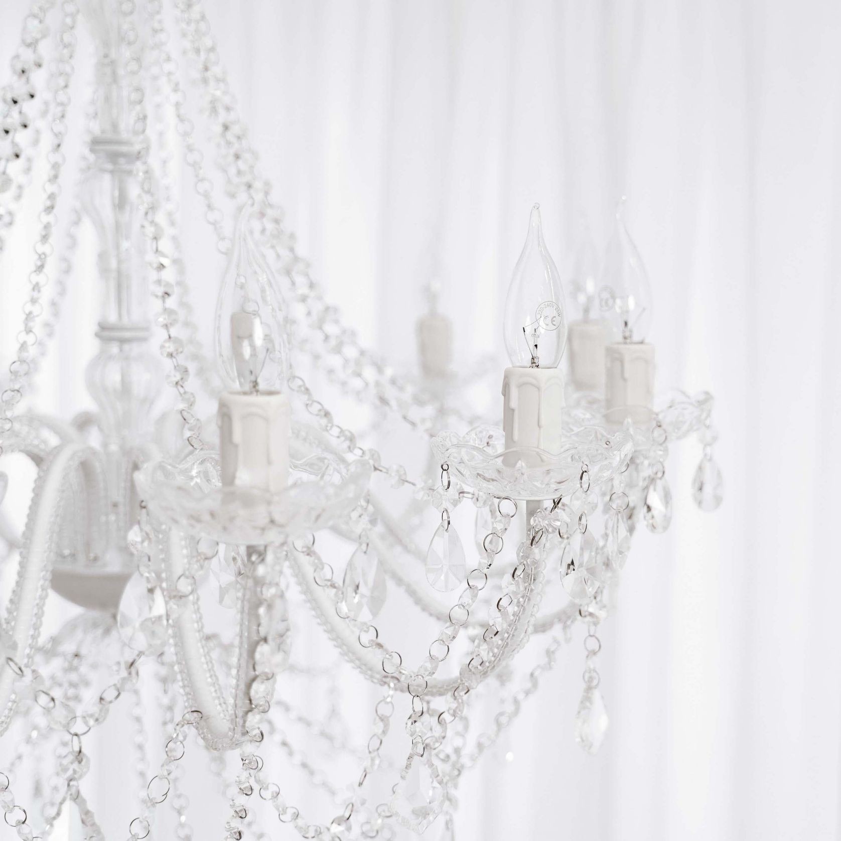 Cassie Chandelier 12 Light - Glass Crystals gallery detail image
