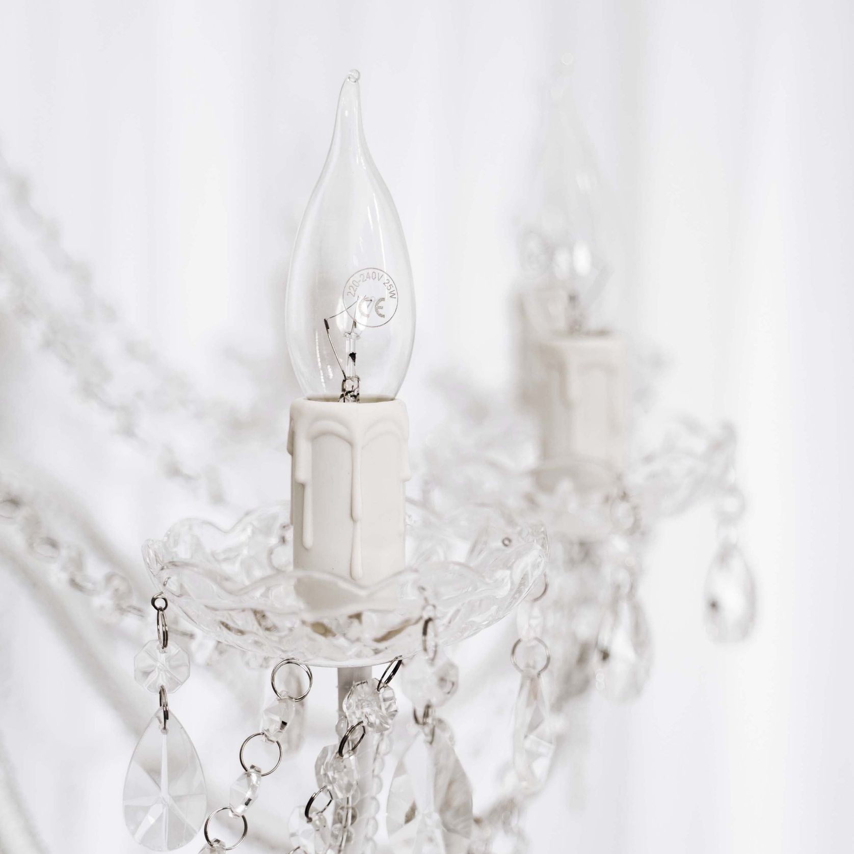 Cassie Chandelier 12 Light - Glass Crystals gallery detail image