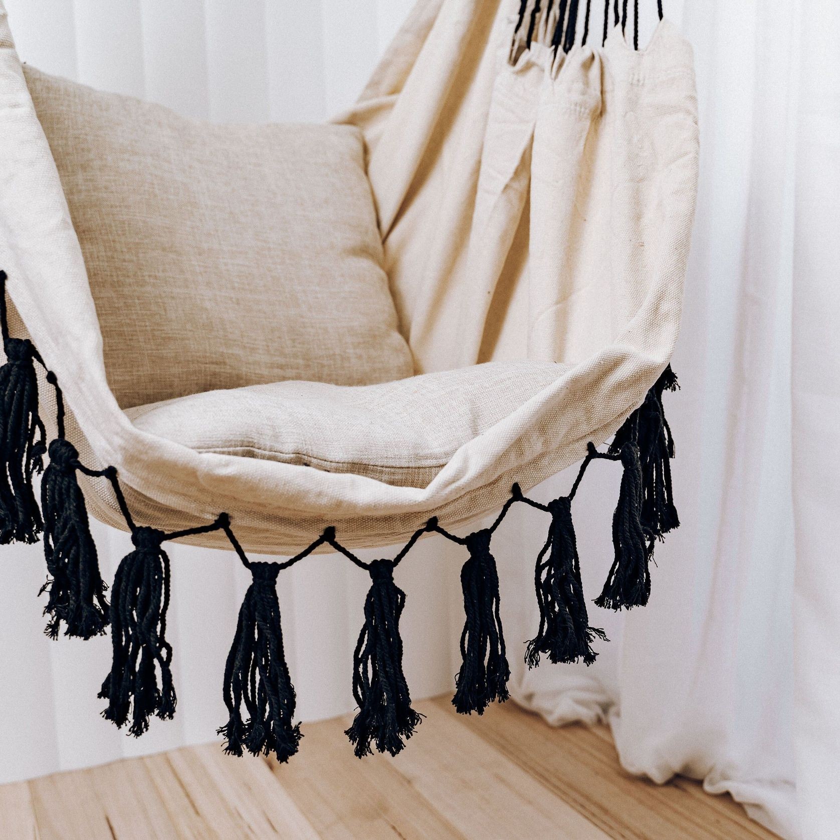 Soho | Hammock Hanging Chair - Cream gallery detail image