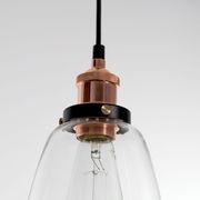 Lucy Glass Pendant Light - Copper gallery detail image