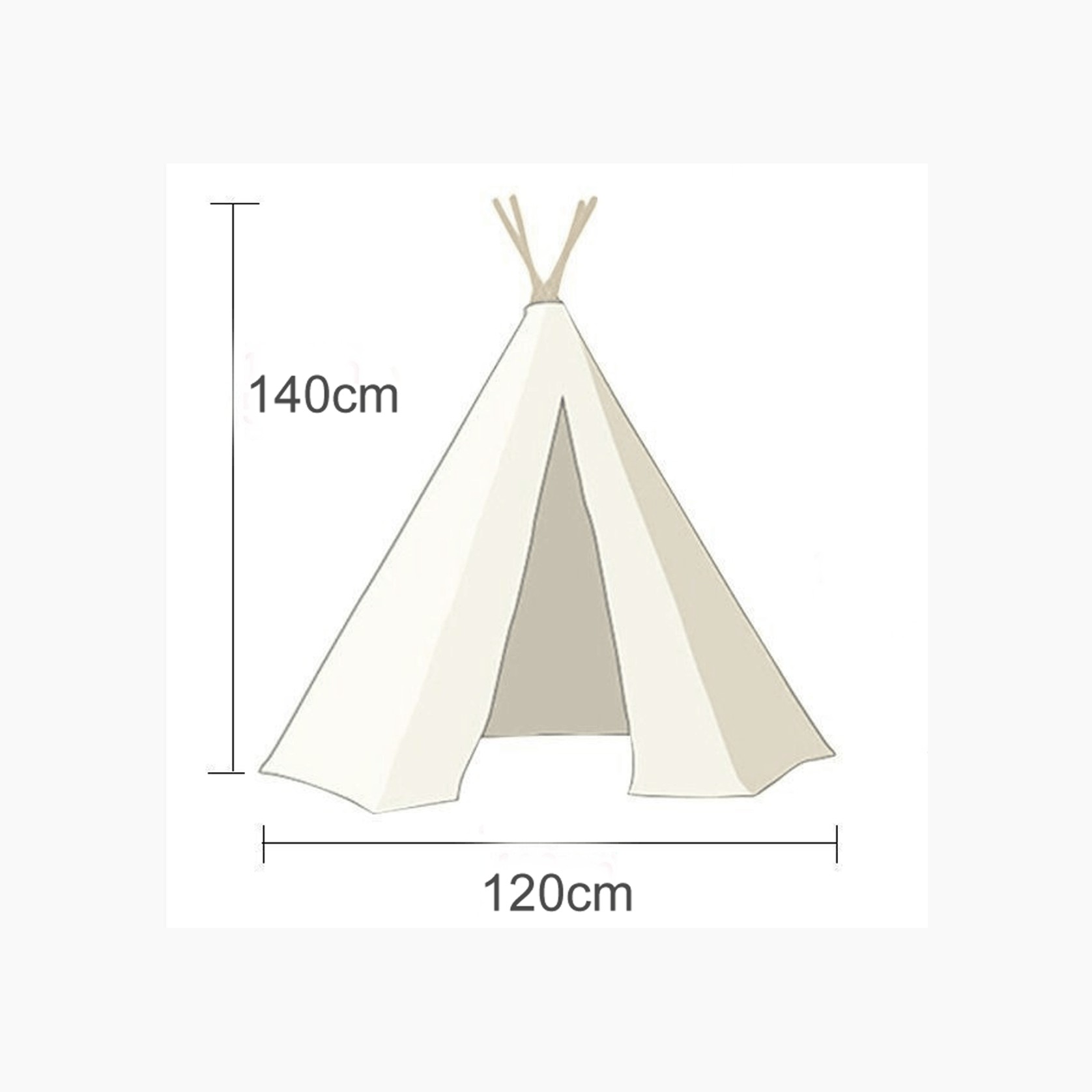Teepee Tent Cubby House gallery detail image