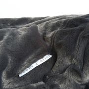 Plush Fur Bean Bag - Charcoal Cloud gallery detail image