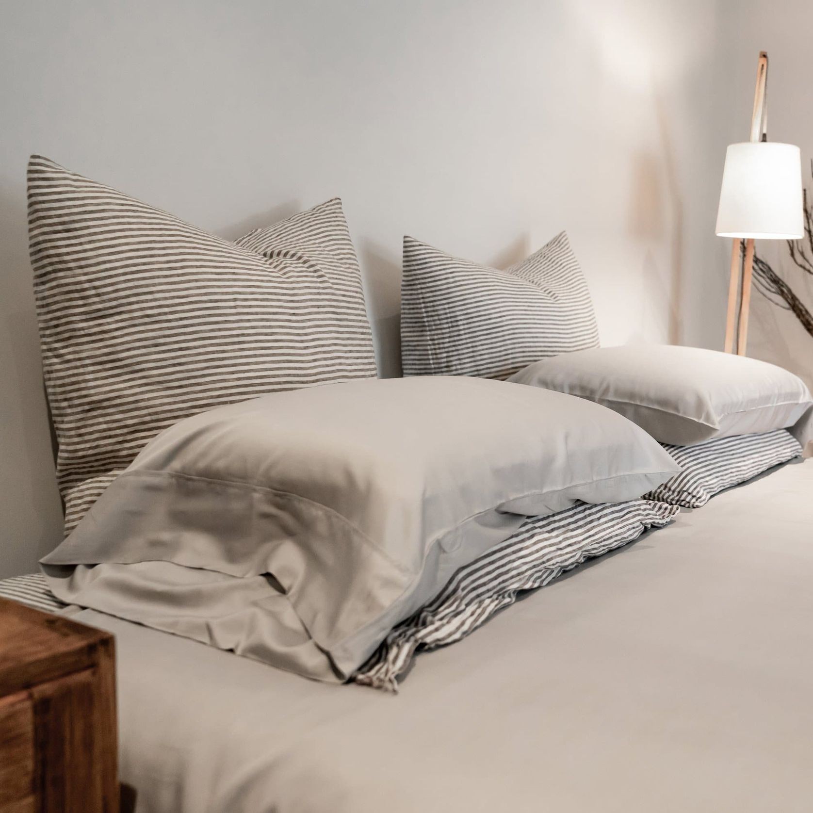 Silky Soft Bamboo Quilt Cover - Silver gallery detail image