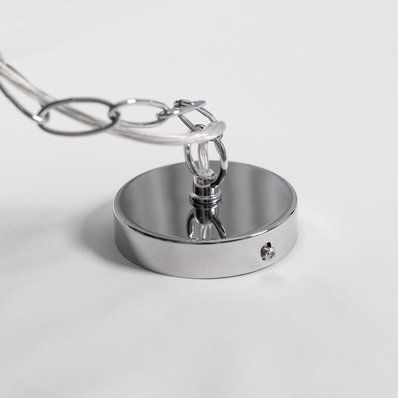 Kendal Glass Pendant Light - Chrome gallery detail image
