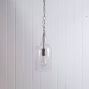 Kendal Glass Pendant Light - Chrome gallery detail image