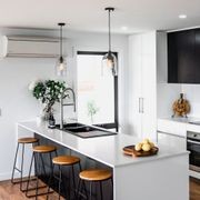 Willow Dome Glass Pendant Light - Pearl Black gallery detail image