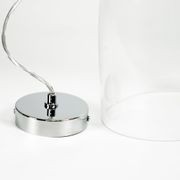 Willow Dome Glass Pendant Light - Chrome gallery detail image