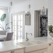 Willow Dome Glass Pendant Light - Chrome gallery detail image