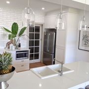 Willow Dome Glass Pendant Light - Chrome gallery detail image
