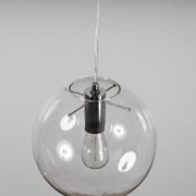 Ariana Glass Pendant Light - Chrome gallery detail image