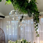 Ariana Glass Pendant Light - Chrome gallery detail image