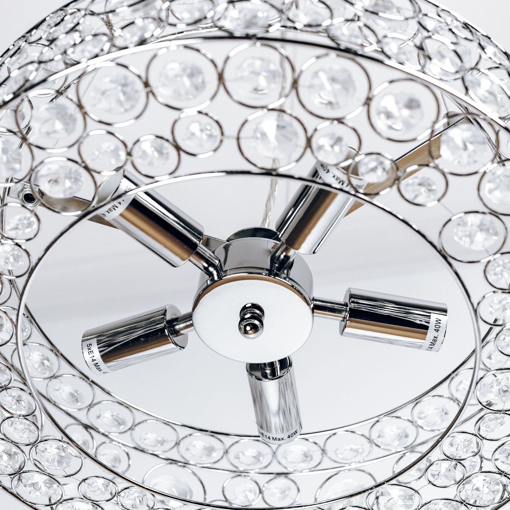 Chateau | Crystal Pendant Light - Chrome gallery detail image