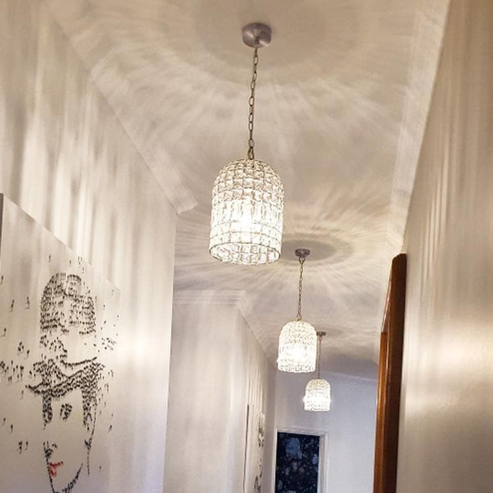 Whitney | Dome Glass Crystal Chandelier - Chrome gallery detail image
