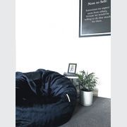 Pierre Fur Bean Bag - Black gallery detail image