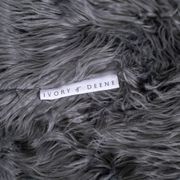 Lush Fur Bean Bag - Charcoal gallery detail image