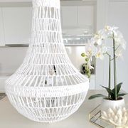 White Rope Empire Pendant Chandelier - Como gallery detail image