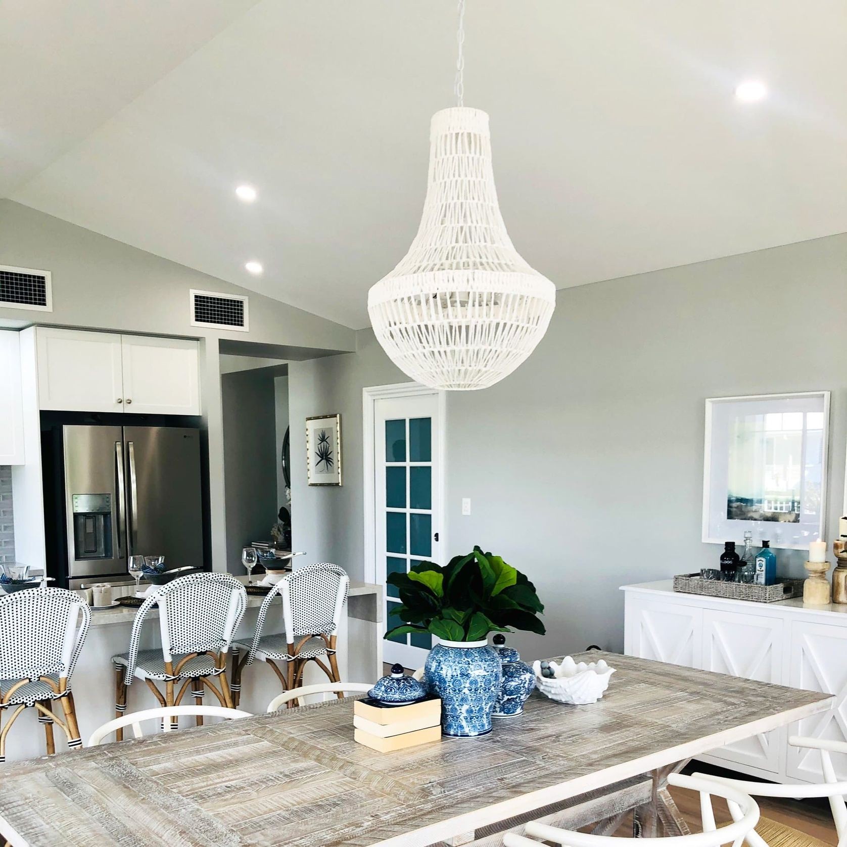 White Rope Empire Pendant Chandelier - Como gallery detail image