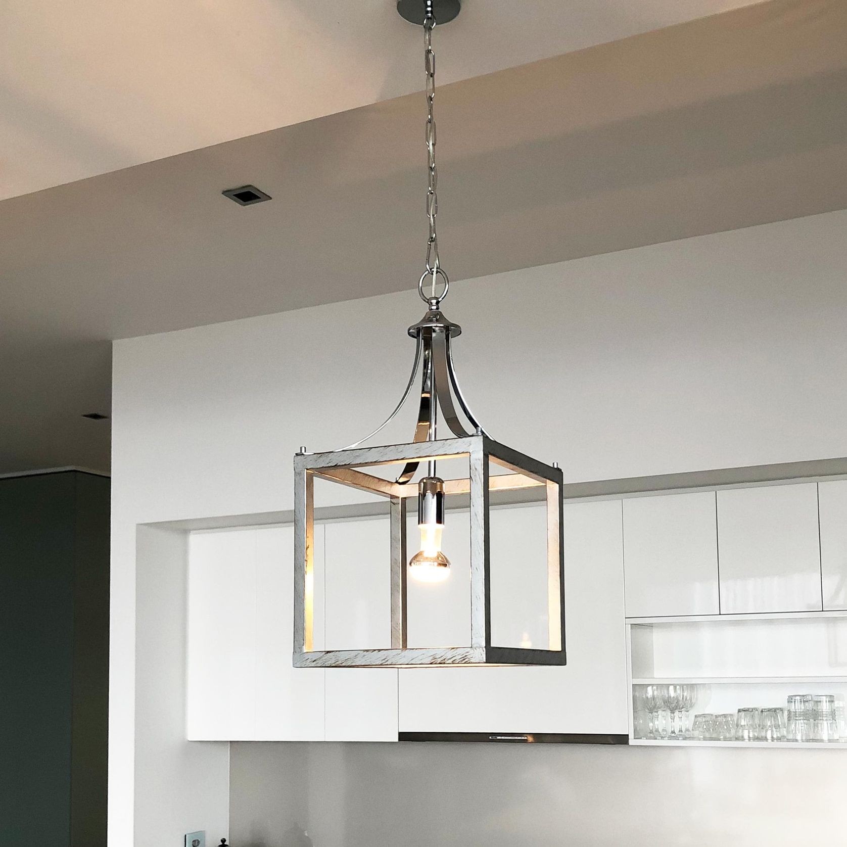 Langham | Hampton Style Lantern Pendant Light (Longer Chain) gallery detail image