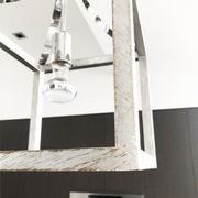Hampton Style Lantern Pendant Light - Langham - Chrome gallery detail image