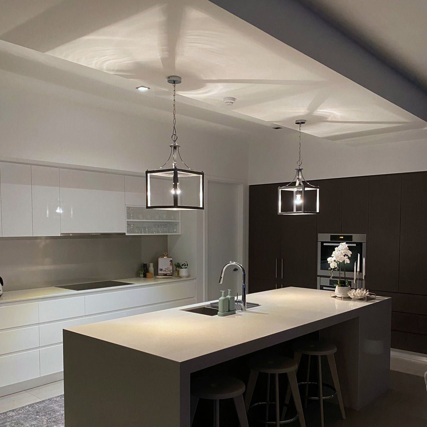 Langham | Hampton Style Lantern Pendant Light (Longer Chain) gallery detail image