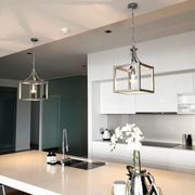 Hampton Style Lantern Pendant Light - Langham - Chrome gallery detail image