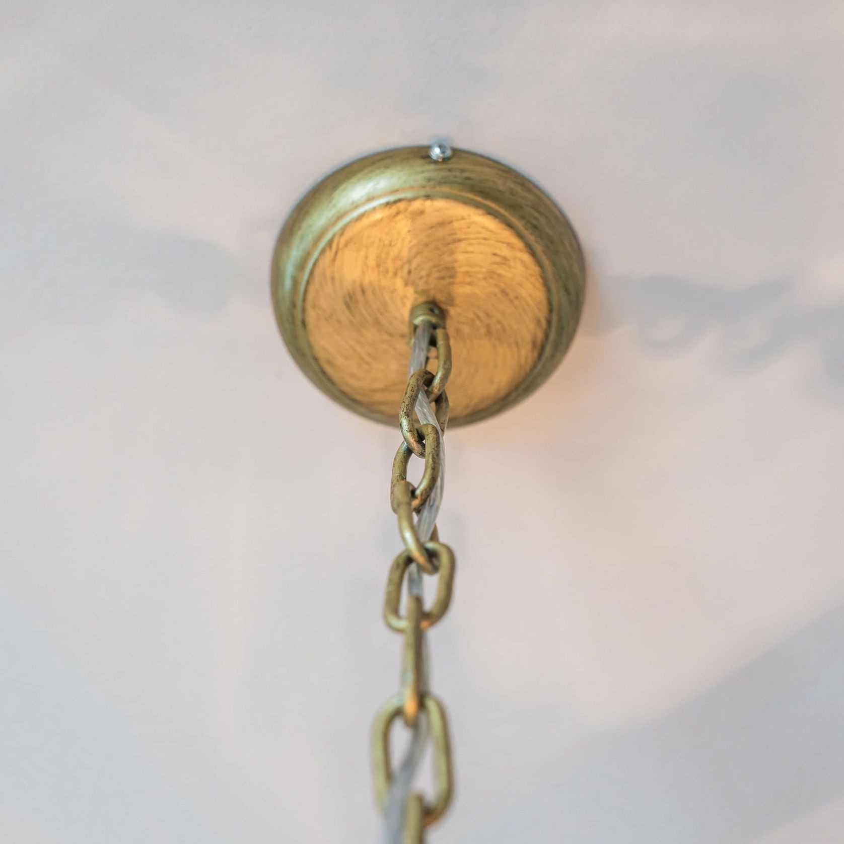 Detailed Box Frame Lantern Pendant Light - Gold Venetia gallery detail image
