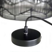 Black Rattan Lace Pendant Light - Amalfi - 2 Sizes gallery detail image