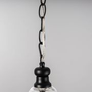 Gracie Glass Bell Shape Pendant Light - Black gallery detail image