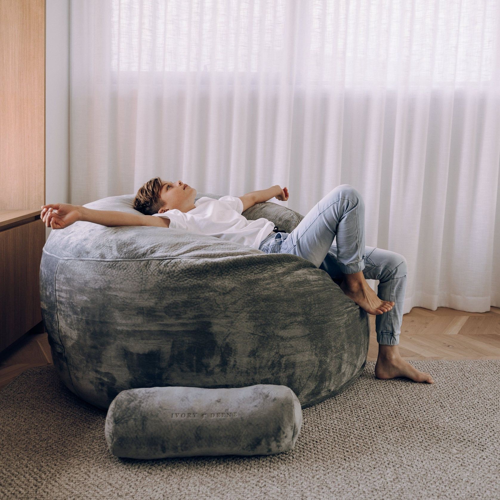 DreamPod™ - Grey - Sensory Foam Filling Included gallery detail image