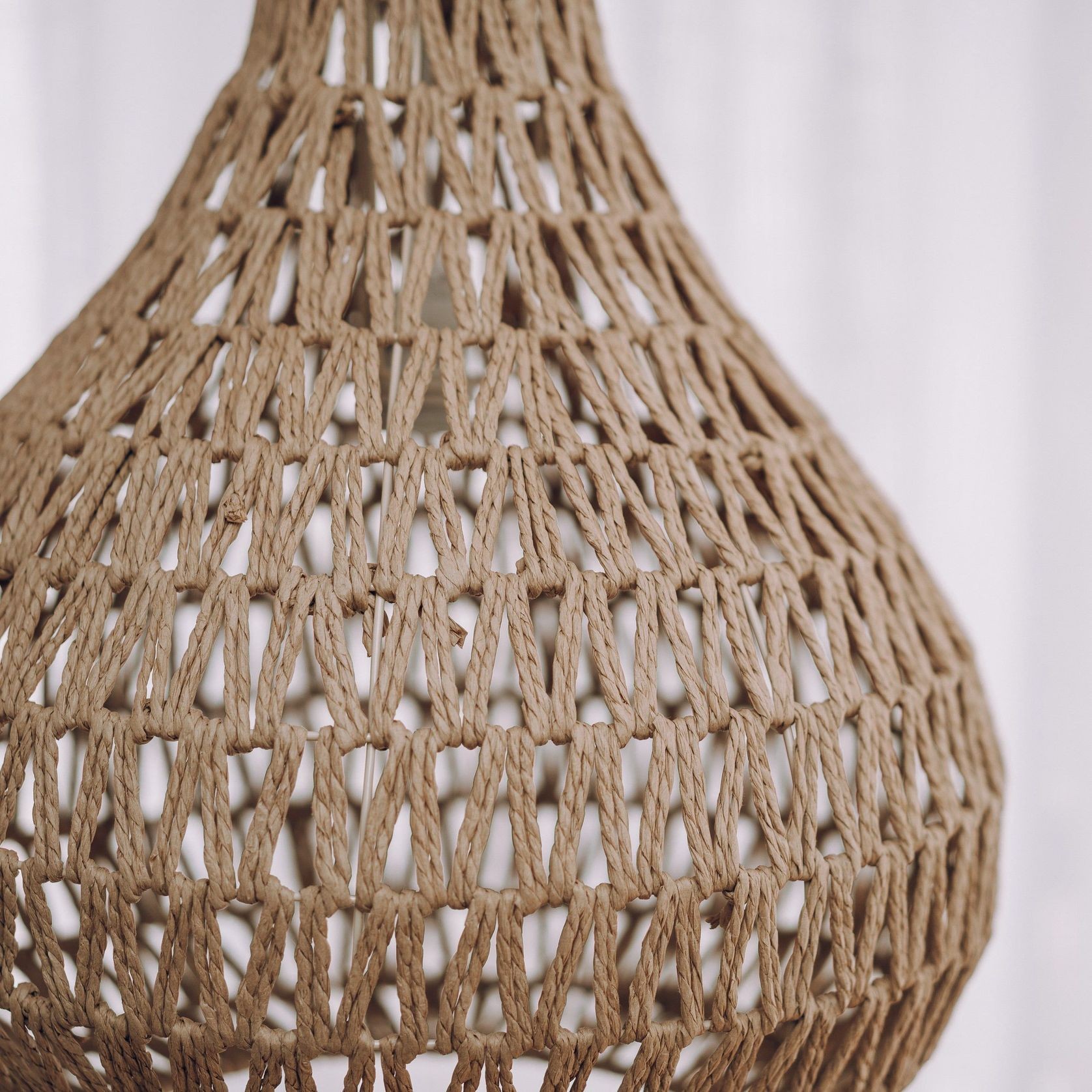 Byron Rope Pendant Light - Natural gallery detail image