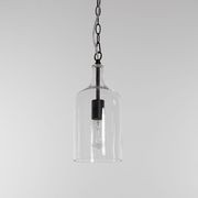 Kendal Glass Pendant Light - Black gallery detail image