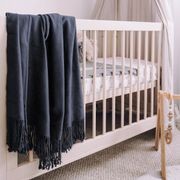 Luxury Bamboo Throw Blanket - Navy gallery detail image