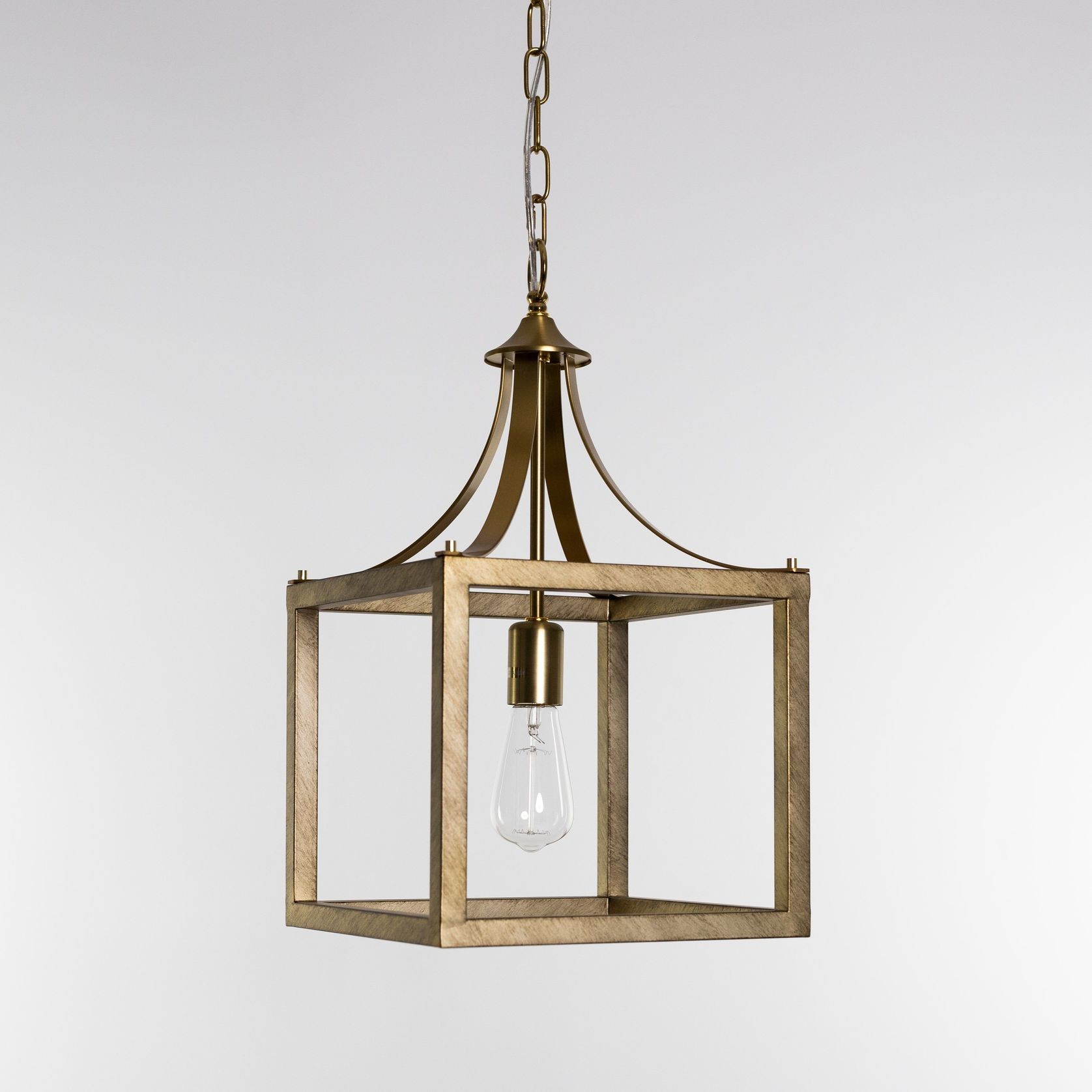 Hampton Style Lantern Pendant Light - Langham - Gold gallery detail image
