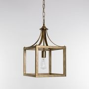 Hampton Style Lantern Pendant Light - Langham - Gold gallery detail image