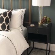 Plaza Collection White Quilt Cover Set - Black Piping gallery detail image