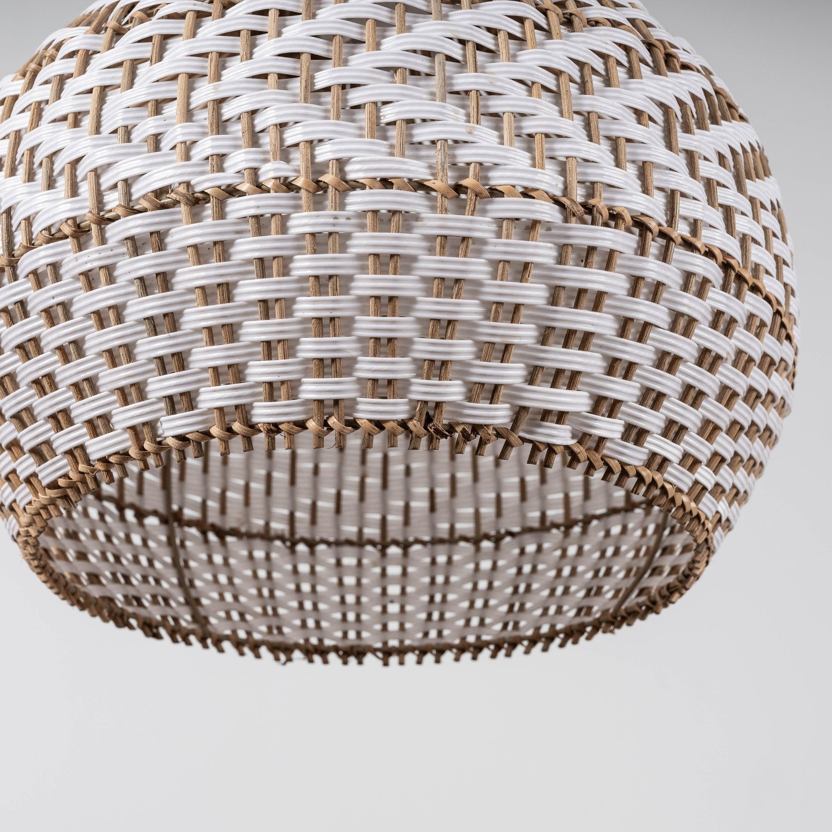 Bondi White Rattan Pendant Light gallery detail image