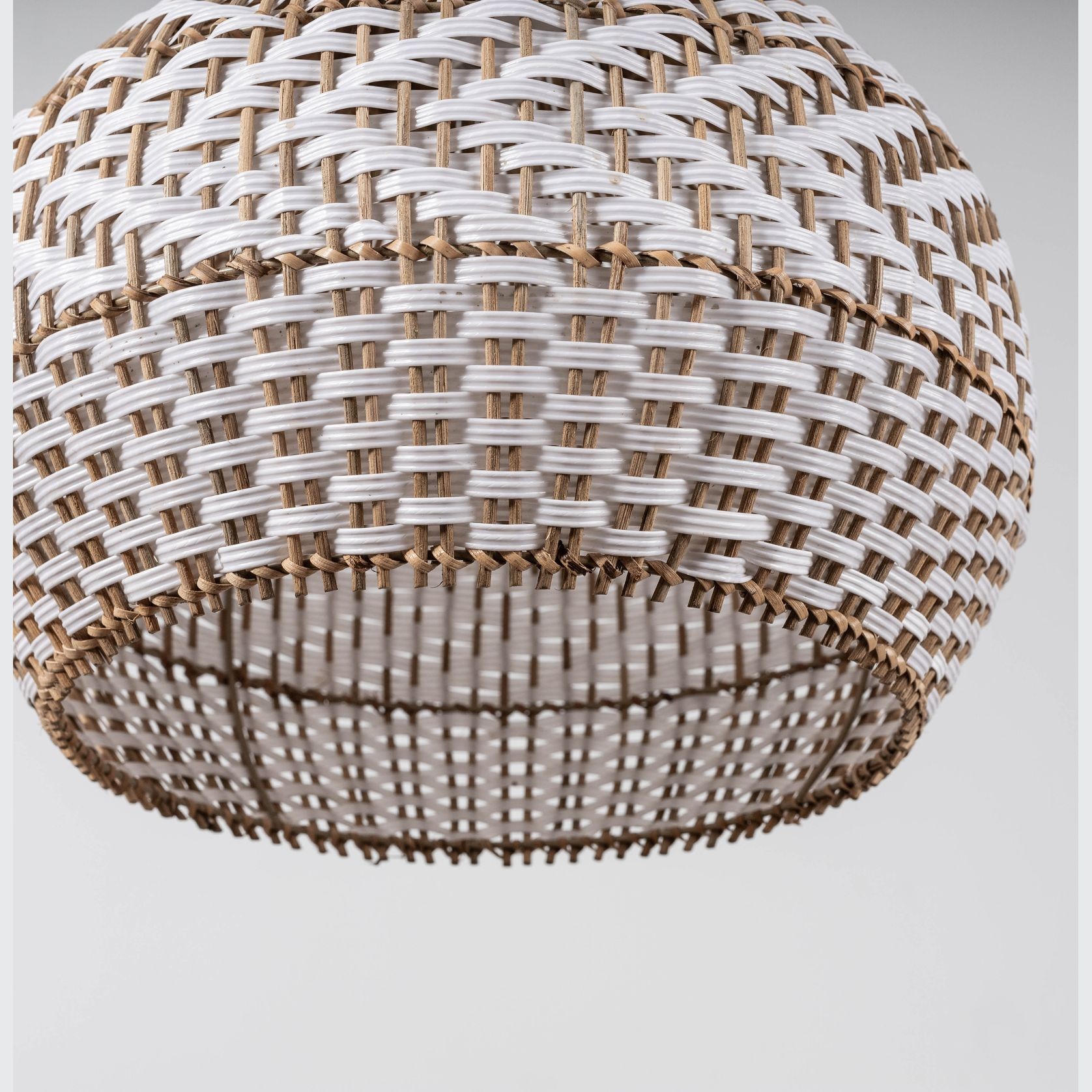 Bondi White Rattan Pendant Light gallery detail image