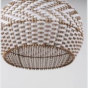 Bondi White Rattan Pendant Light gallery detail image