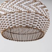 Bondi White Rattan Pendant Light gallery detail image