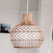 Bondi White Rattan Pendant Light gallery detail image