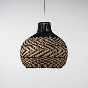 Bondi Black Rattan Pendant Light gallery detail image