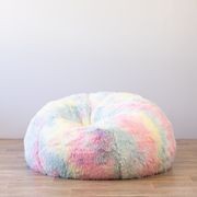 Fur Rainbow Tie Dye Bean Bag - Unicorn Shaggy gallery detail image